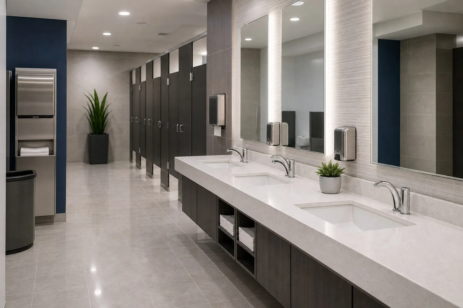 Commercial janitorial work in Denver facilities